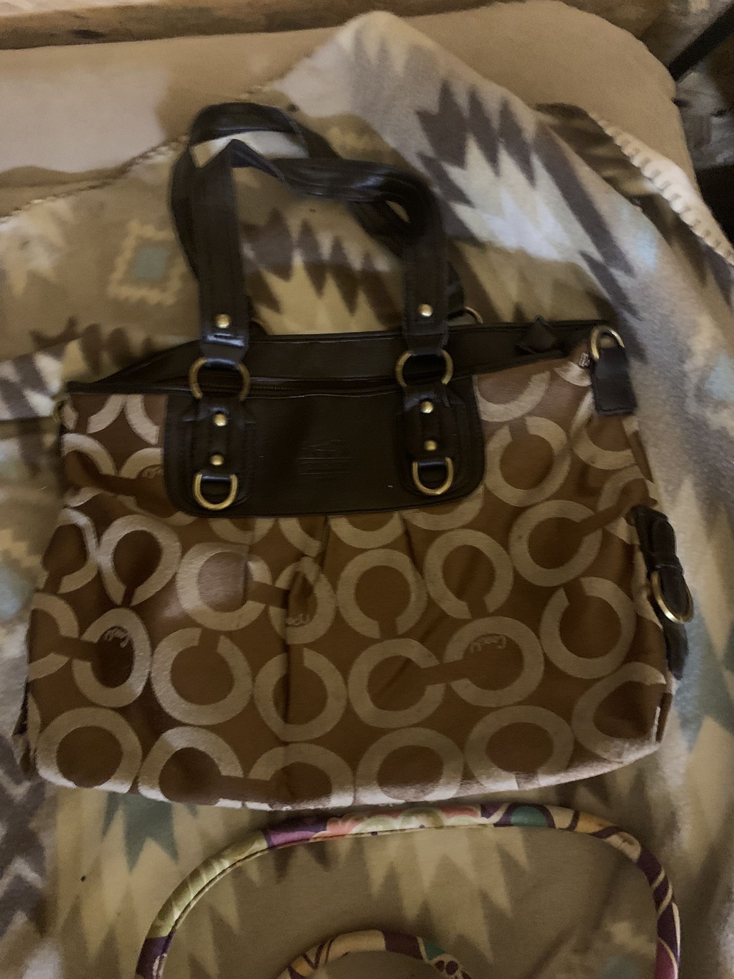 Coach Tan/ Brown Handbag