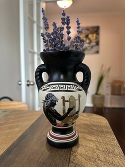 Greek Style Ceramic Amphora Vase