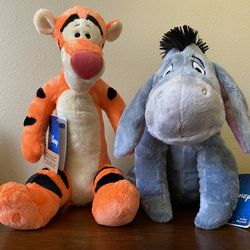✨NEW Tigger & Eeyore Plush Stuffed Animals from Disney Store Last Week!