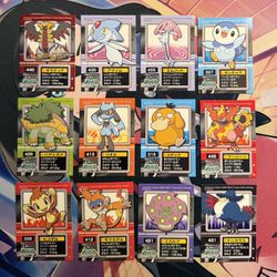 Pokemon Pocket Monsters Kids Stickers Seal Bandai Nintendo 2006-2007 Lot (21pcs)