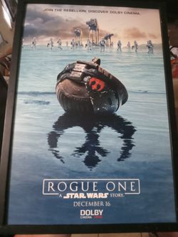 Star Wars Rogue 1 Framed Poster 1/3 Size