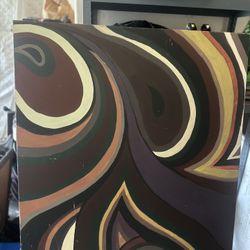 Brown Storm Painting 