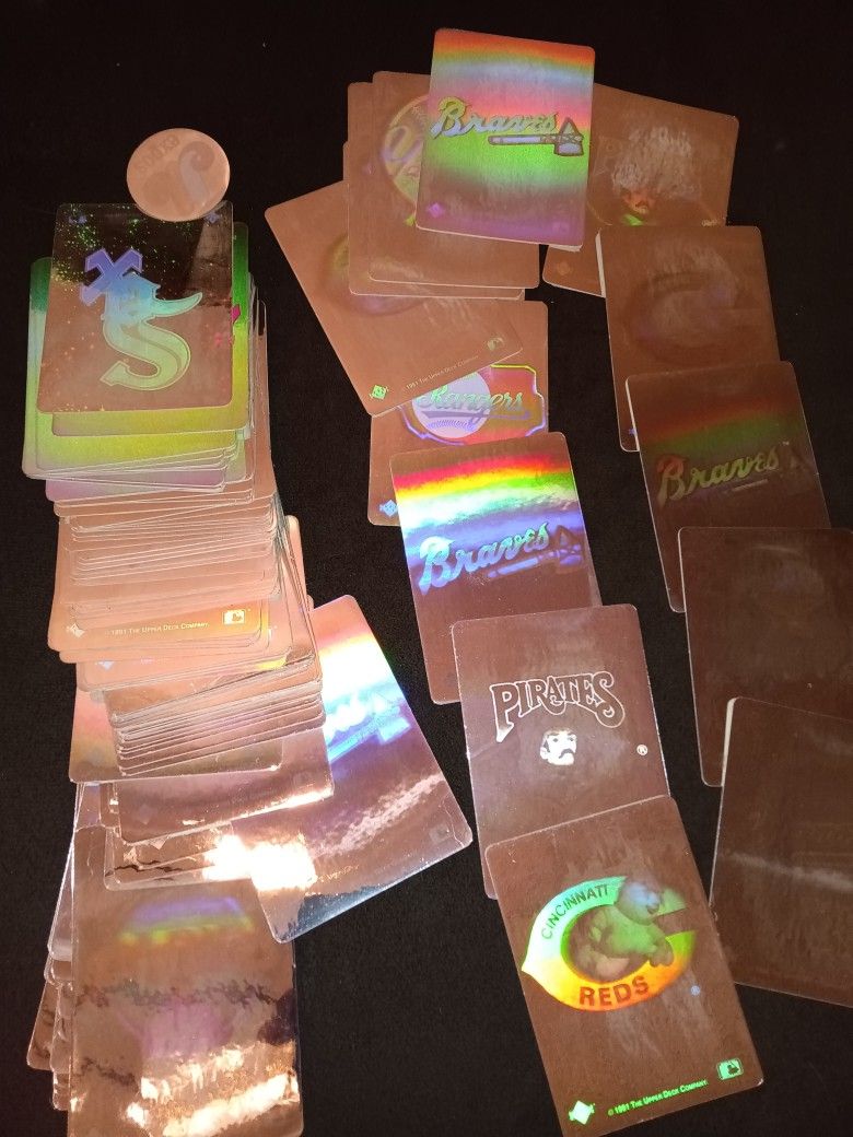 1990 Sticker Cards Holographic Baseball
