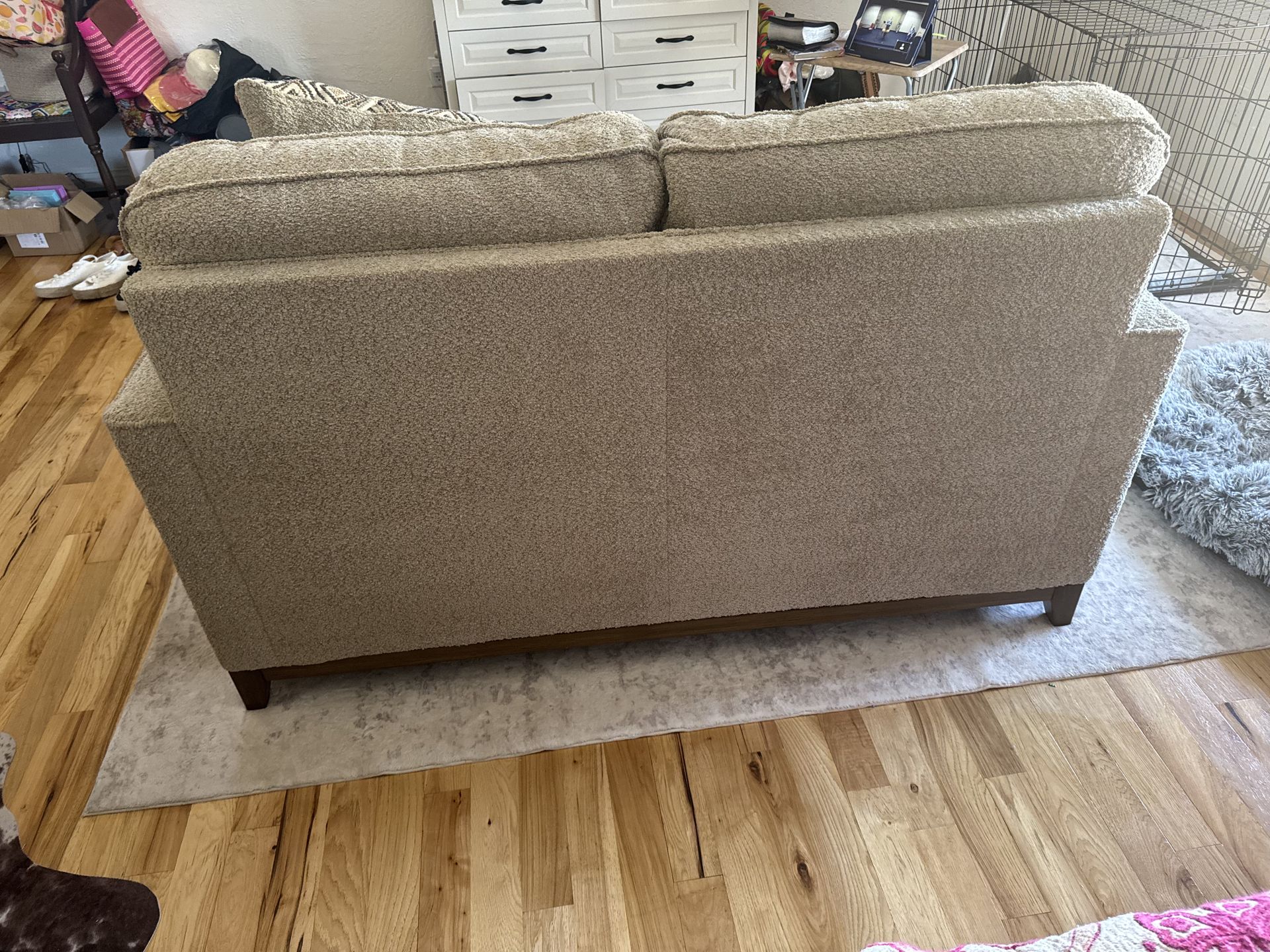 Brown couch, lightly used , sturdy