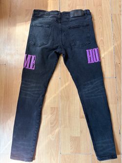 Homme femme letterman jeans