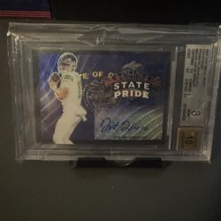 2020 Leaf Metal Draft State Pride RC Wave Black Justin Herbert Auto/7 Bgs 8