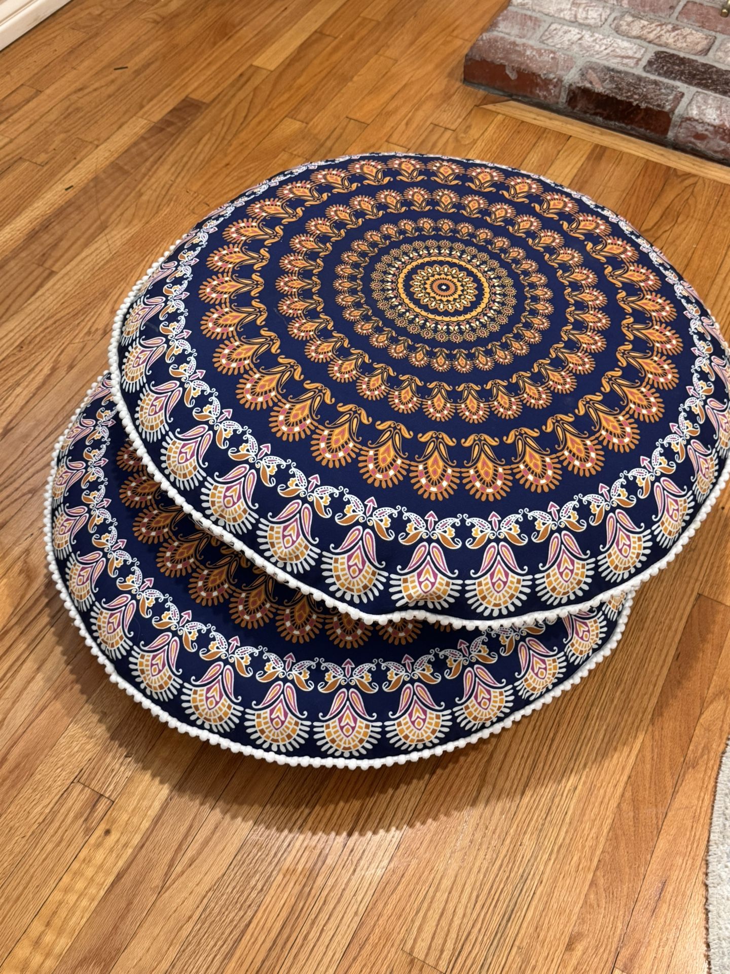 Meditation Yoga Floor Pillows Bohemian 32”