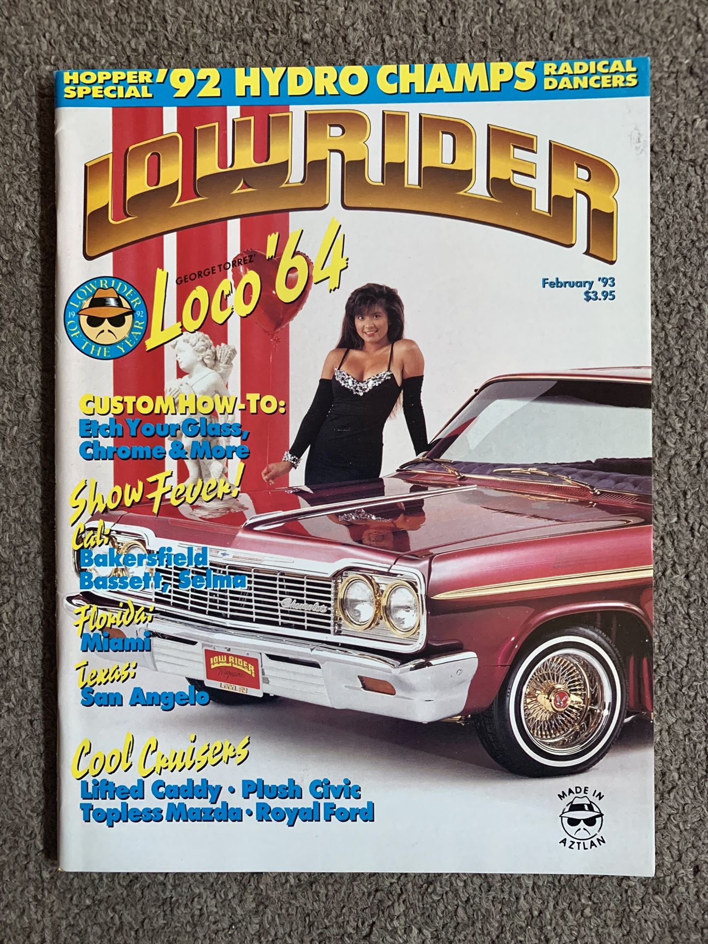 Mint Lowrider Magazine Feb 93 "Loco 64"