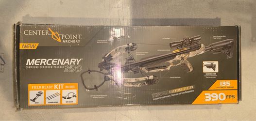 BROKEN STRING CenterPoint Mercenary 390 Compound Kit - God's Country Camo