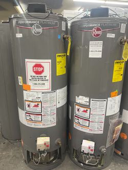 RHEEM WATER HEATERS GAS 40 GALLONS