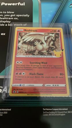 Reshiram Pokemon 25th Anniversary