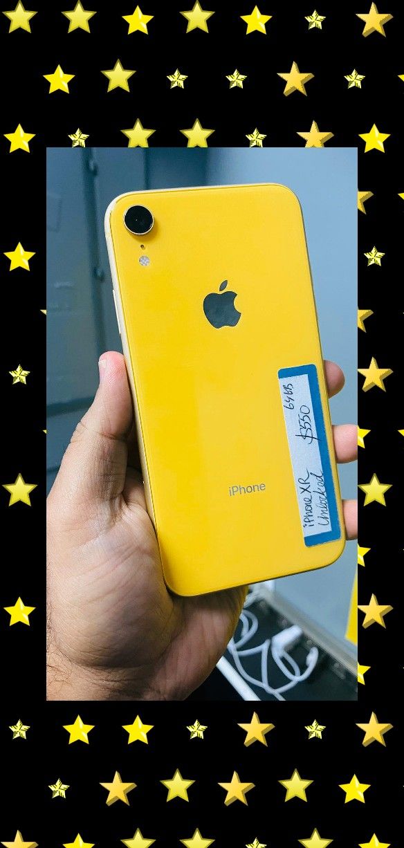 iPhone XR 64gb Yellow Unlocked Finance for 0 Down, No Credit needed