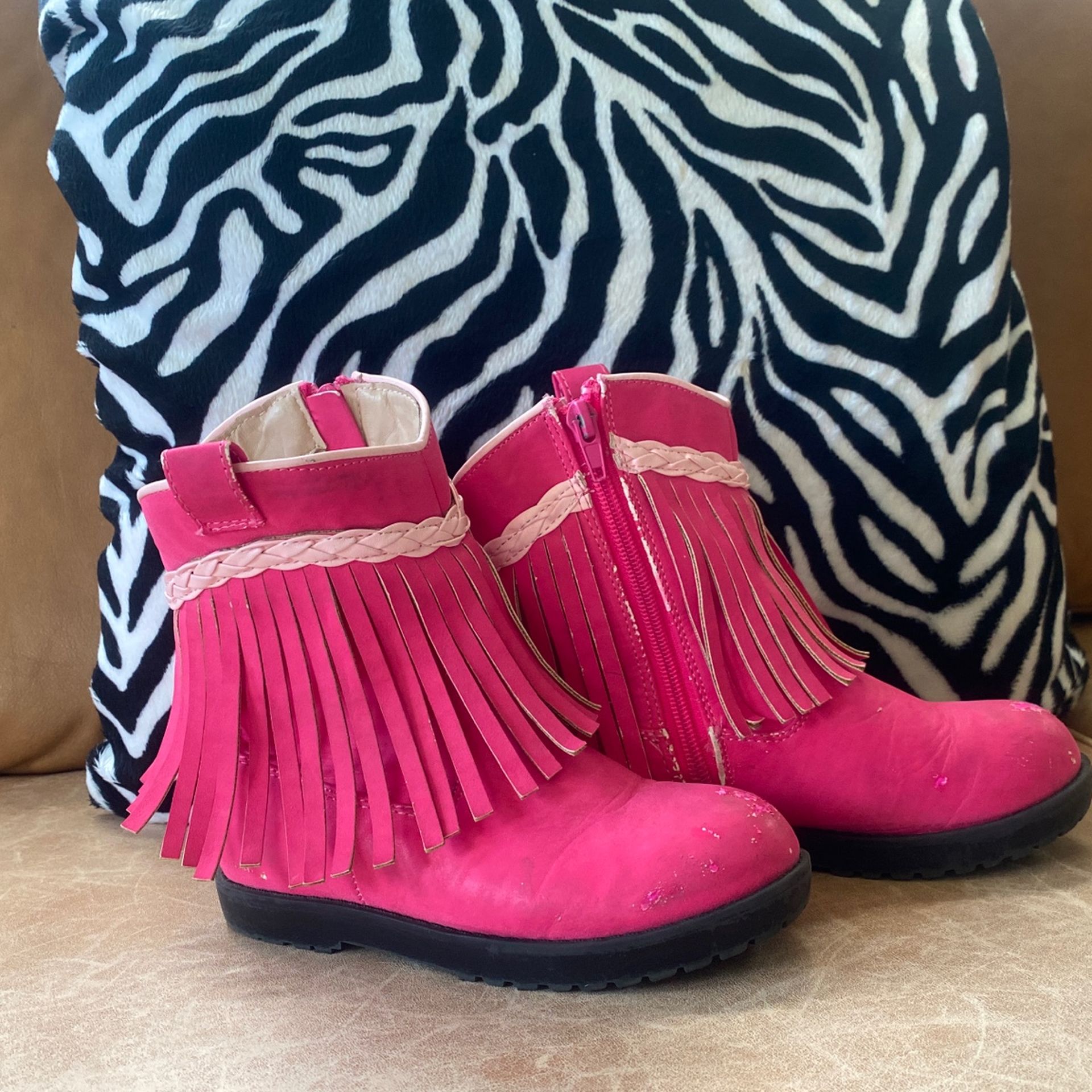 THE DOLL MAKER Brand Girls Fringe Boots