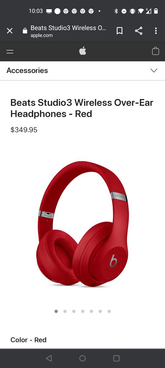Red  Bluetooth  Beats 