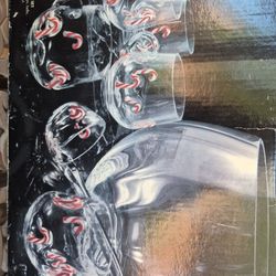 Candy Cane Punch Bowl Set