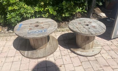 Wood Cable Spools / Reels (2)