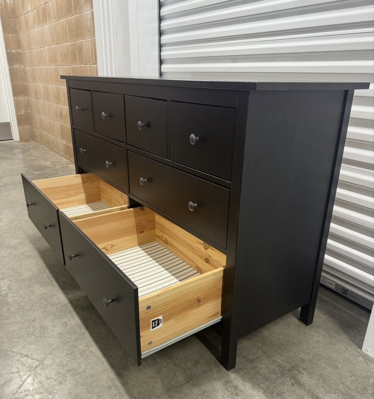 brown hemnes dresser 8-drawer dresser, black-brown, 63x373/4" century design to be the perfect subtle starting point moving into your retro redesign Hemnes In Dressers & Chests