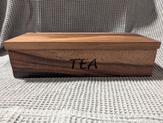 Wooden Tea Storage Box with Compartments