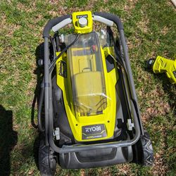 Ryobi 40v Lawnmower And Weed Trimmer 