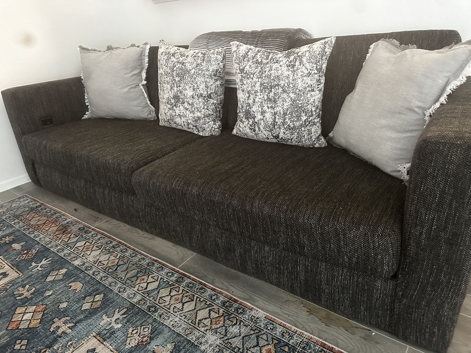 Dark Grey Couch . Great Condition . No Tears