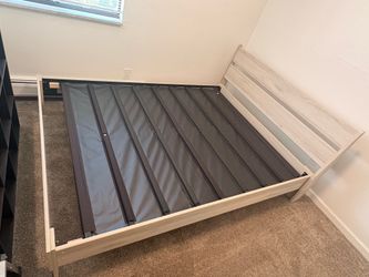 Queen size bed **No Mattress**