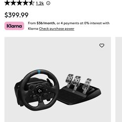 Logitech G923 True Force Pc & PlayStation