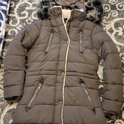 How Dare U Outerwear Quilted Puffer Winter Jacket Polyester Filling Detach