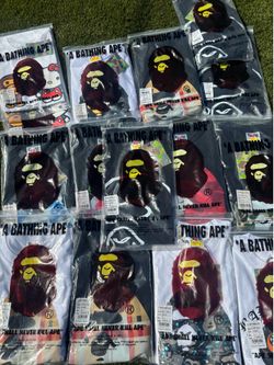 Bape shit size mediums, brand new.
