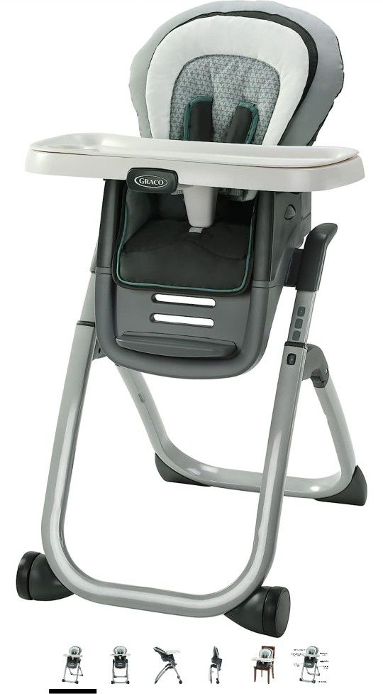 Graco DuoDiner DLX 6 in 1 High Chair | Converts to Dining Booster Seat, Youth Stool, and More, 