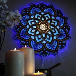 LED Multi Layer Wooden Mandala