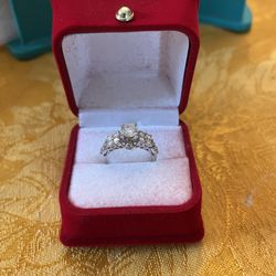WAS $5,795!! NOW $1,100 OBO🔥🔥.  NEW 1.50 CARAT GENUINE NATURAL DIAMOND RING WITH PAPERS.  SINGLE .72 CENTER.  14KT.  SIZE 6. CAN BE RE SIZED. 💍💍💍