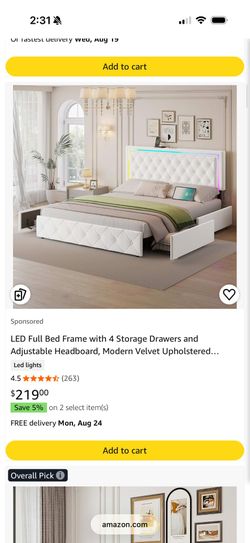 Brand new white full bed