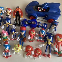 Sonic toys(qty 25)plus 4 sonic cars lot p/up Sheepshead Bay Brooklyn NY
