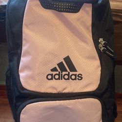 Pink And Black Adidas Backpack 