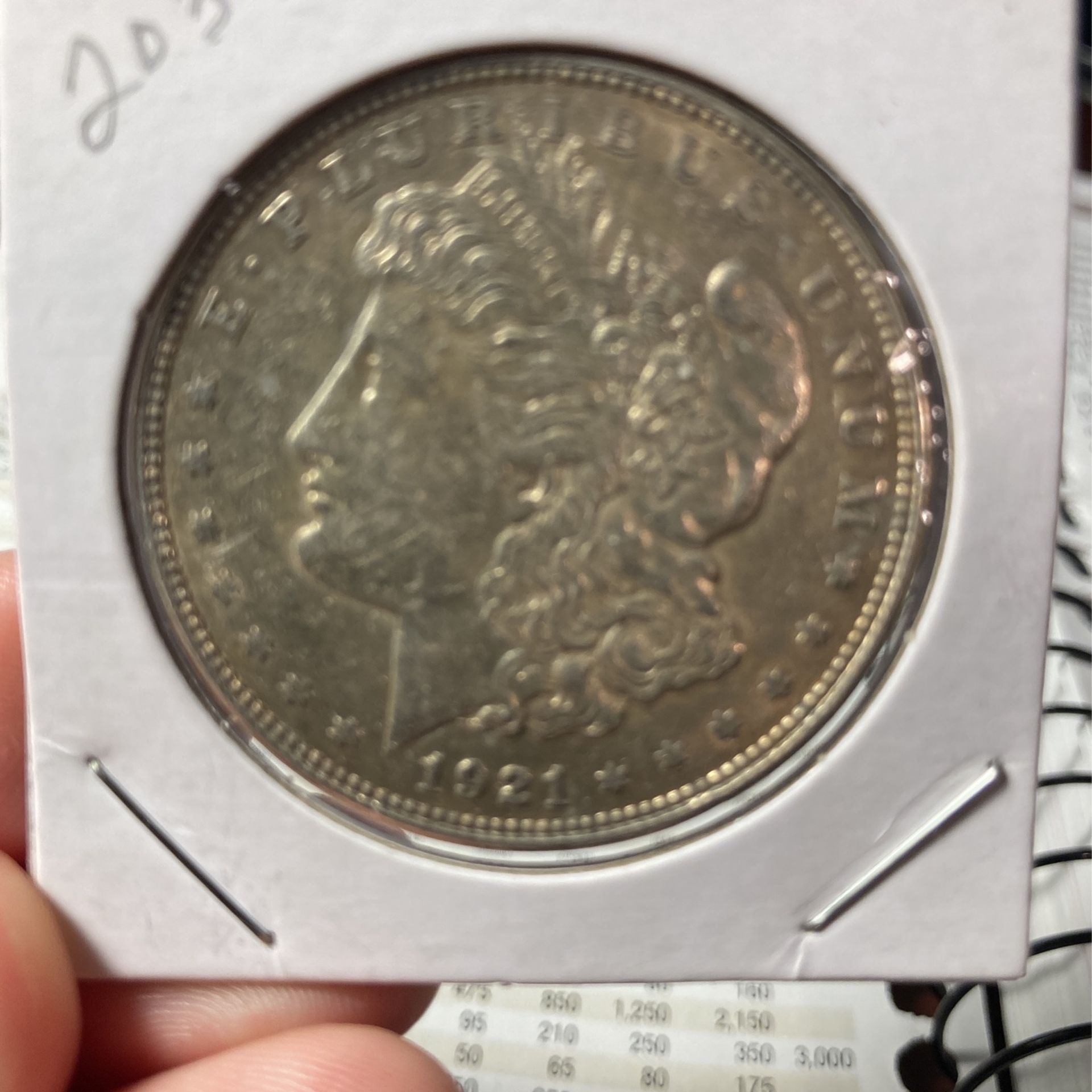 1921 Morgan Silver dollar