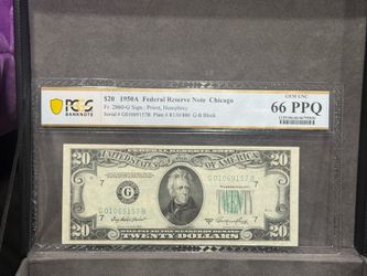 PCGS $20 Bill Graded 66 PPQ
