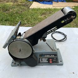  Delta 31-460 Type 2 Benchtop Combination Sander Machinery Tools Belt & Disc