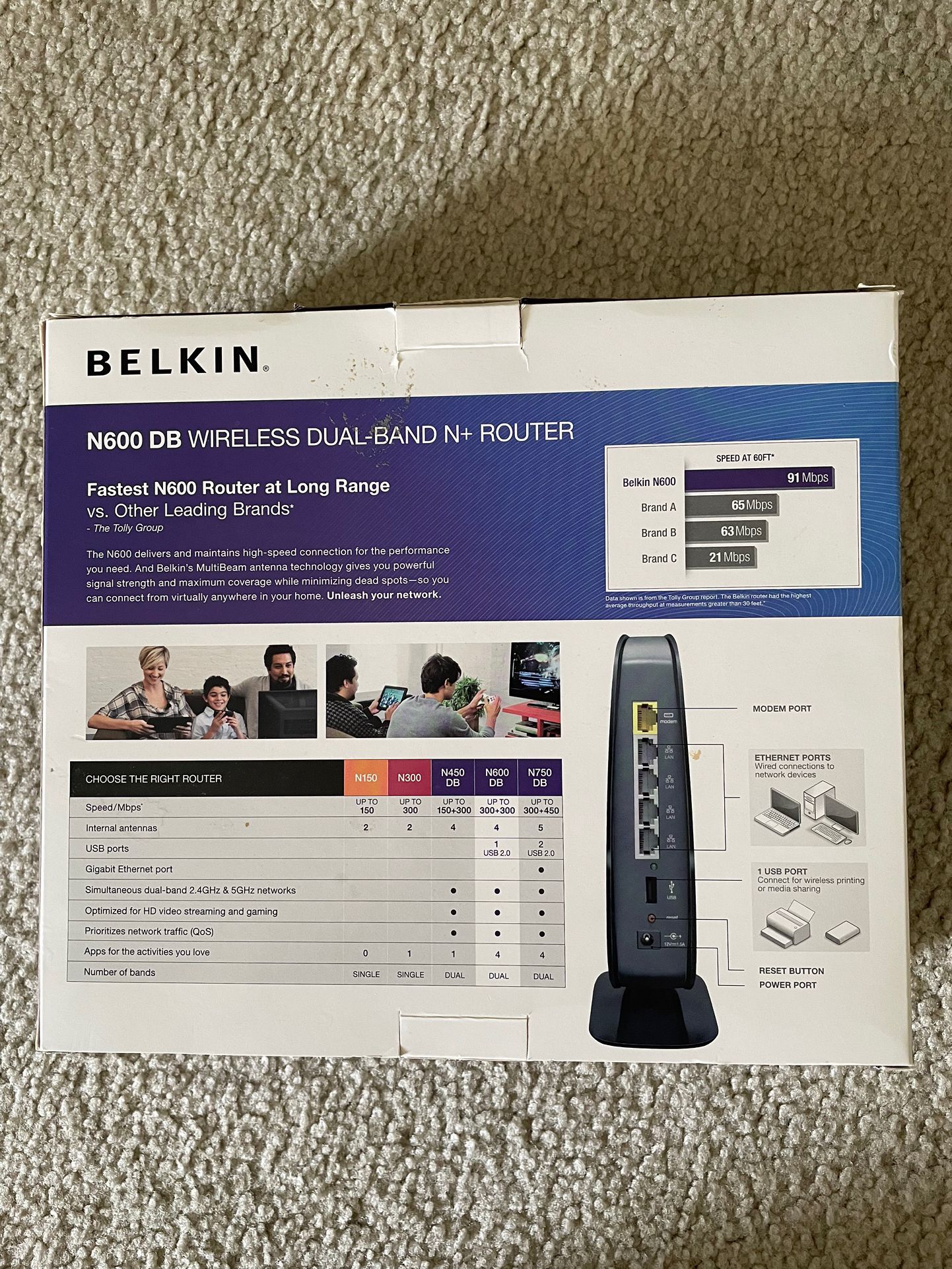 Belkin N600 DB Wireless Dual-Band N+Router