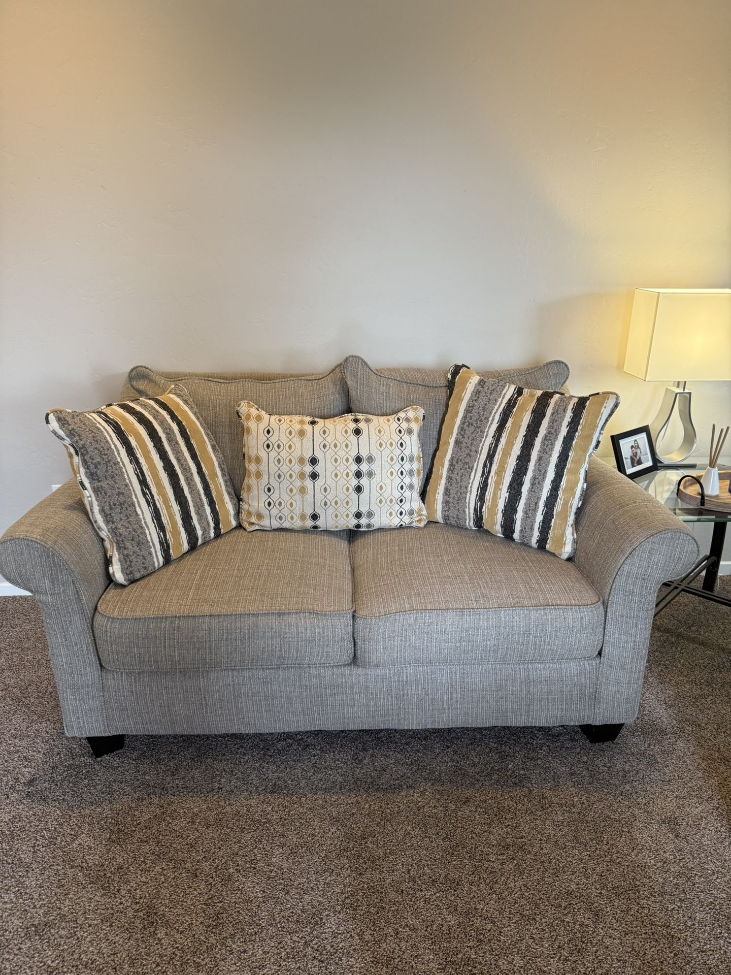 Gray Loveseat