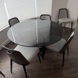 Modern Kitchen Table SKLAR + 6 Chairs