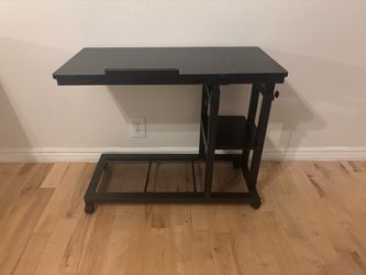 Height Adjustable C Table with Wheels with Tiltable Drawing Board 16” x 32”