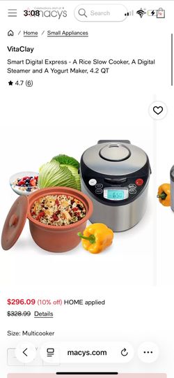 Brand New, Never Used Vita Clay Rice Cooker