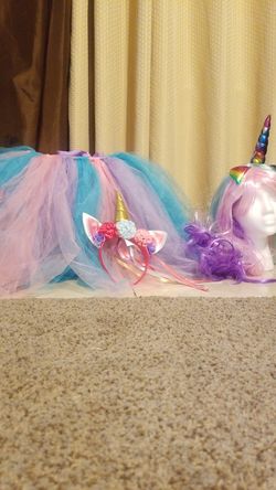Unicorns party dresses for little girls from 6 to 9 year's old