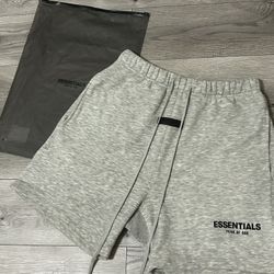 Essentials light gray shorts