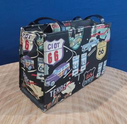 Vintage Retro Style ROUTE 66 Purse/Shoulder Bag