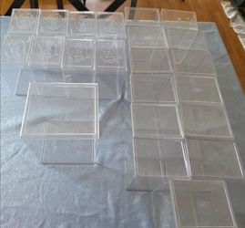 Empty funko pop acrylic boxes (22 regular size 1 large size) Prices in Description)