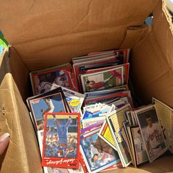 Box of Old Baseball Cards. 