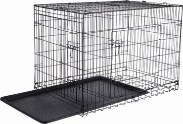 Heavy duty Pet Adobe 2-Door Foldable Dog Crate, 42-in, $60 ( Moving Sale)