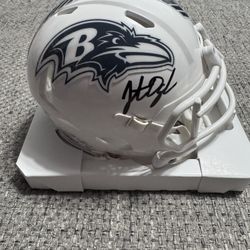 Jonathan Ogden Signed Autographed Baltimore Ravens STS Mini Helmet-Metabilia Coa