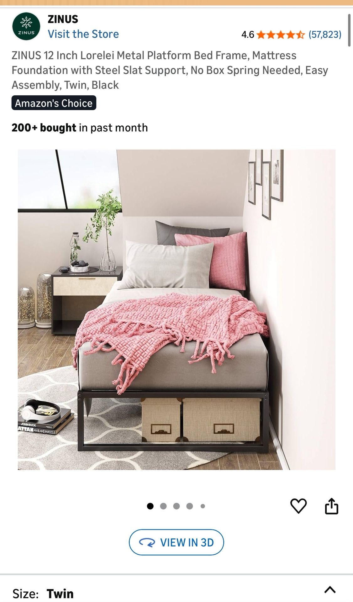 Bed Frame - Twin